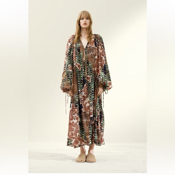 H&M Chiffon Kaftan Dress - Picture 5 of 7